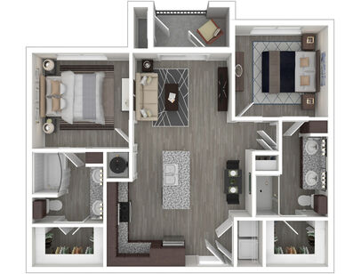B1: Beds - 2: Baths - 2: SqFt Range - 1005 to 1005