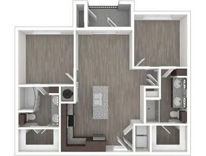 B1: Beds - 2: Baths - 2: SqFt Range - 1005 to 1005
