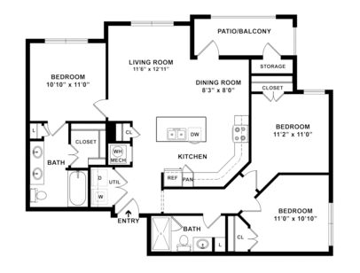 C1: Beds - 3: Baths - 2: SqFt Range - 1160 to 1160
