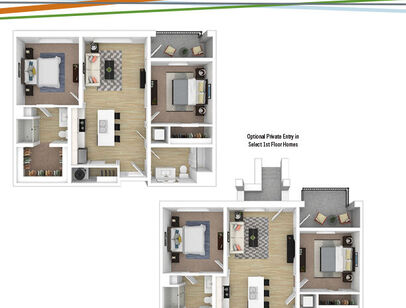 Dakota: Beds - 2: Baths - 2: SqFt Range - 1120 to 1120