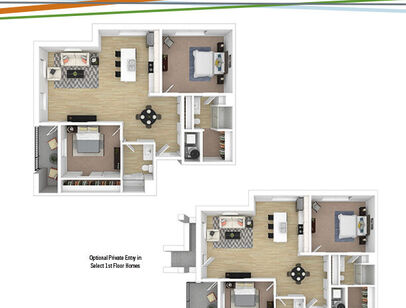 Nathan: Beds - 2: Baths - 2: SqFt Range - 1270 to 1270
