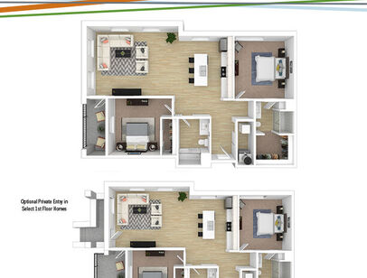Sutton: Beds - 2: Baths - 2: SqFt Range - 1280 to 1280