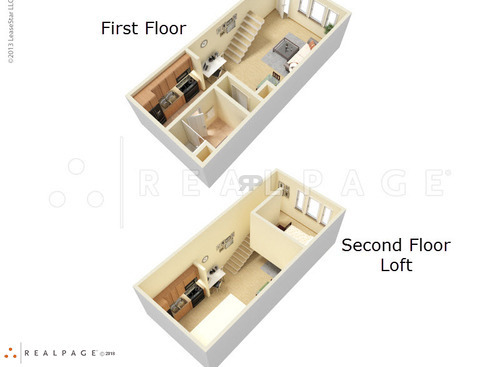 Live/Work Space: Beds - 1: Baths - 1: SqFt Range - 675 to 835