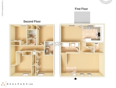 4x2.5 Townhome: Beds - 4: Baths - 2.5: SqFt Range - 1480 to 1480