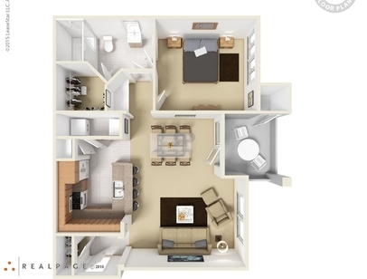 Live Oak: Beds - 1: Baths - 1: SqFt Range - 756 to 838