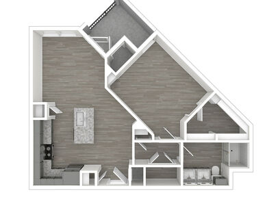 A2: Beds - 1: Baths - 1: SqFt Range - 754 to 754