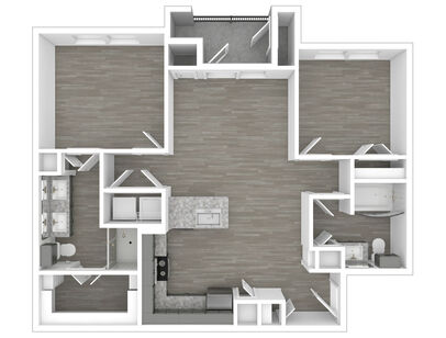 B1: Beds - 2: Baths - 2: SqFt Range - 985 to 985
