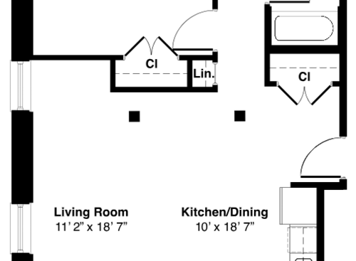One Bedroom: Beds - 1: Baths - 1: SqFt Range - 779 to