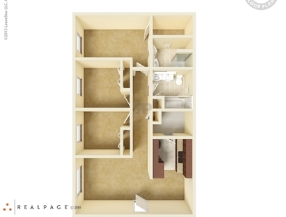 3 Bedroom: Beds - 3: Baths - 2: SqFt Range - 1096 to 1096