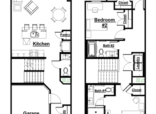 C2 1550sf 3/3.5: Beds - 3: Baths - 3.5: SqFt Range - 1550 to 1550