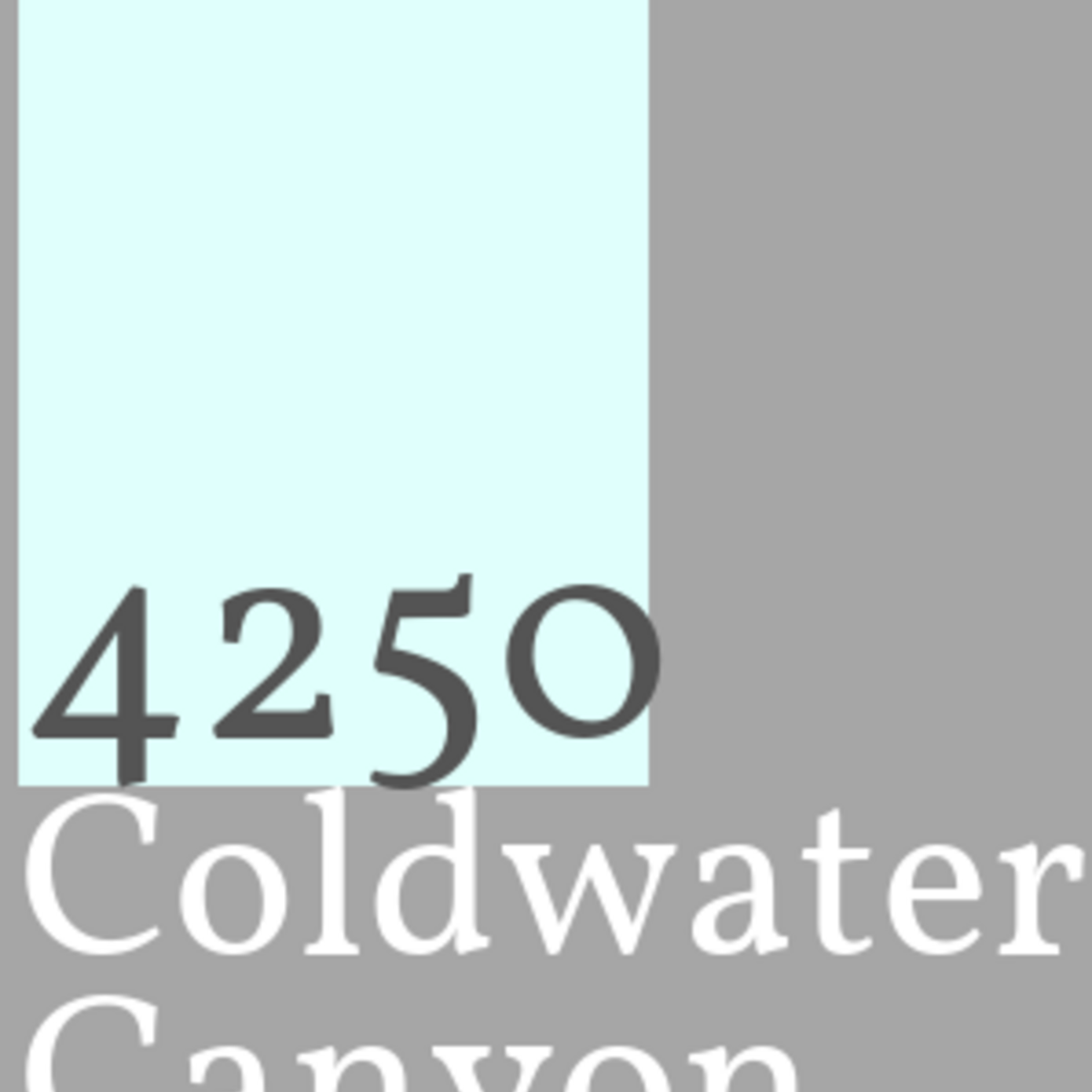 COLDWATER CANYON