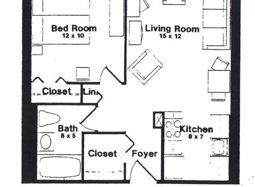 1 Bedroom: Beds - 1: Baths - 1: SqFt Range - 650 to