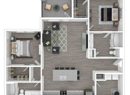 Preakness: Beds - 2: Baths - 2: SqFt Range - 1211 to 1211