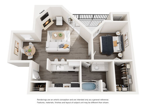 A1: Beds - 1: Baths - 1: SqFt Range - 612 to 612