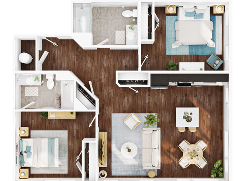 The Lodge at Autumn Willow - Two Bedroom C3.2