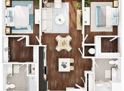 The Lodge at Autumn Willow - Two Bedroom C1.1