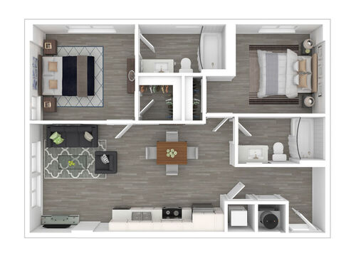 B130, B180: Beds - 2: Baths - 2: SqFt Range - 884 to 884
