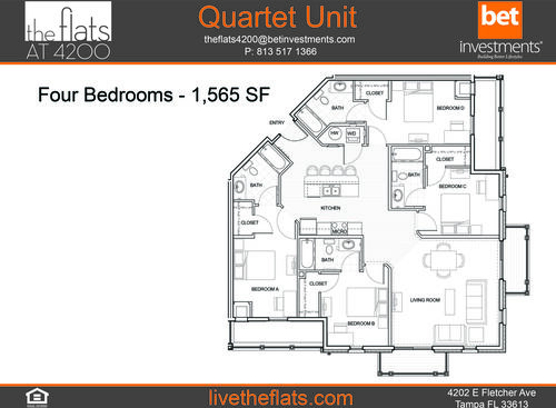 Quartet: Beds - 4: Baths - 4: SqFt Range - 1565 to 1565