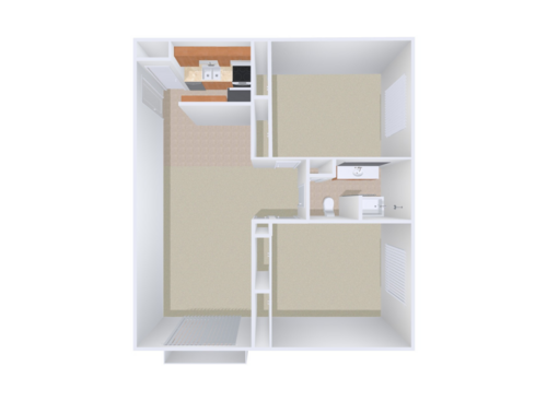 The Bonelli: Beds - 2: Baths - 1: SqFt Range - 918 to 918