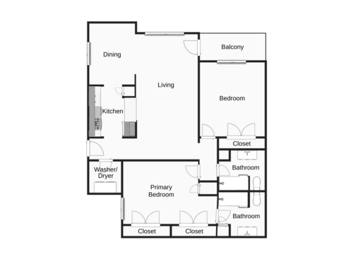 The Byland: Beds - 2: Baths - 2: SqFt Range - 1156 to 1156