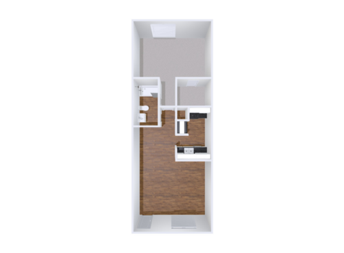 The Ashland: Beds - 1: Baths - 1: SqFt Range - 554 to 554