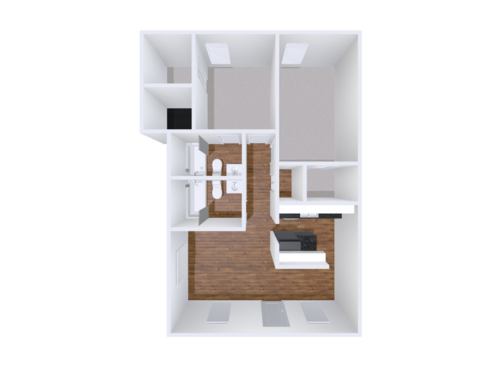 The Bleu: Beds - 2: Baths - 2: SqFt Range - 1004 to 1004