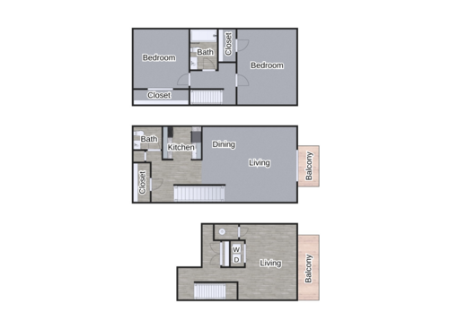 The Byland: Beds - 2: Baths - 1.5: SqFt Range - 1125 to 1125