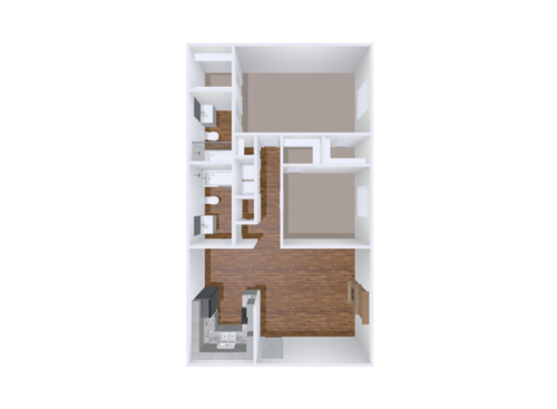 The Bonelli: Beds - 2: Baths - 2: SqFt Range - 986 to 986