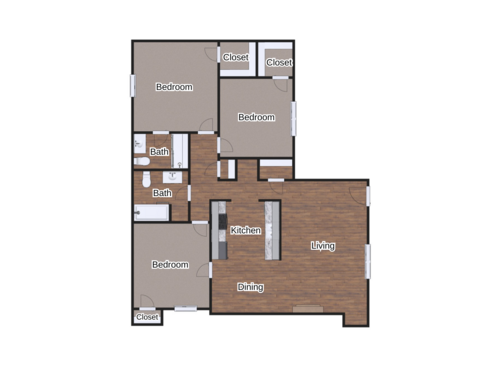The Cambridge: Beds - 3: Baths - 2: SqFt Range - 1295 to 1295