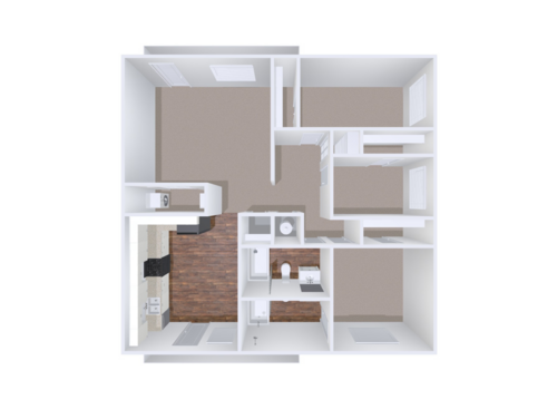The Cambridge: Beds - 3: Baths - 2: SqFt Range - 1223 to 1223