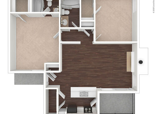 Lantana Platinum: Beds - 2: Baths - 2: SqFt Range - 1048 to 1048