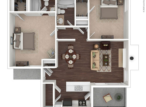 Lantana Platinum: Beds - 2: Baths - 2: SqFt Range - 1048 to 1048