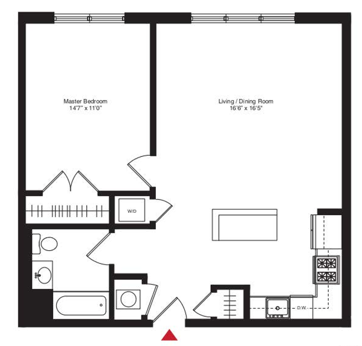Apartment 304 floorplan