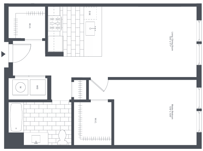 Apartment 406 floorplan