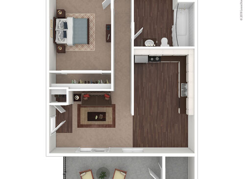 1x1: Beds - 1: Baths - 1: SqFt Range - 650 to