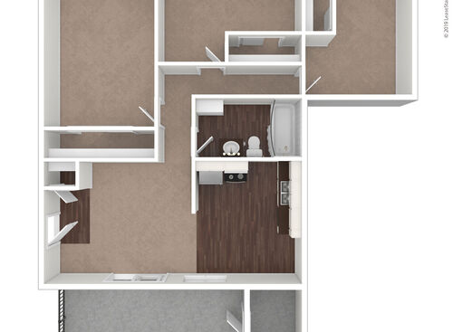 3x1: Beds - 3: Baths - 1: SqFt Range - 1050 to