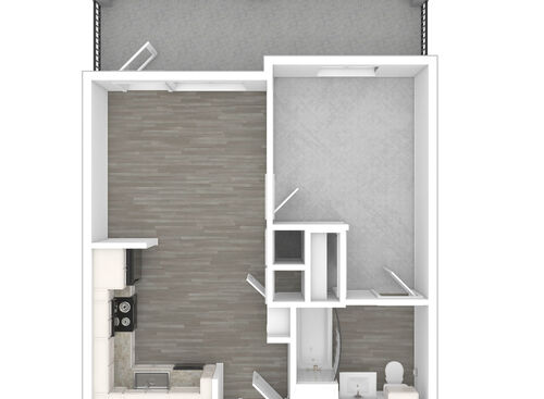 1 Bedroom 1 Bathroom: Beds - 1: Baths - 1: SqFt Range - 575 to