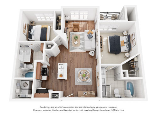 Nutmeg: Beds - 2: Baths - 2: SqFt Range - 1057 to 1057