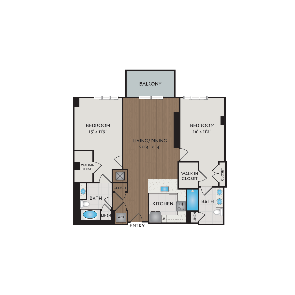 Apartment 315 floorplan