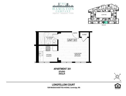 STUDIO: Beds - Studio: Baths - 1: SqFt Range - 292 to 292