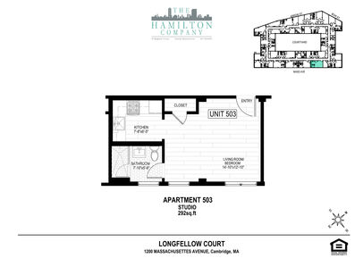 STUDIO: Beds - Studio: Baths - 1: SqFt Range - 292 to 292