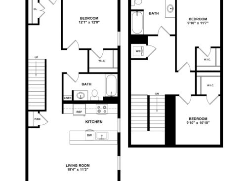 3 Bed 2 Bath: Beds - 3: Baths - 2: SqFt Range - 1877 to