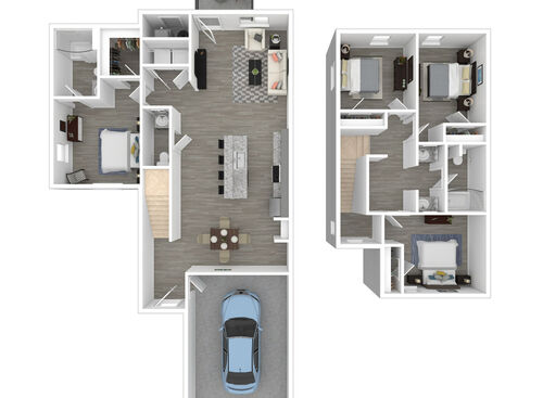 4 Bedroom 4 Bath: Beds - 4: Baths - 4: SqFt Range - 1521 to