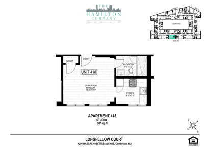 STUDIO: Beds - Studio: Baths - 1: SqFt Range - 292 to 344