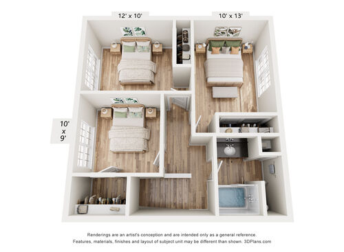 3 Bedroom Town House 2nd Floor