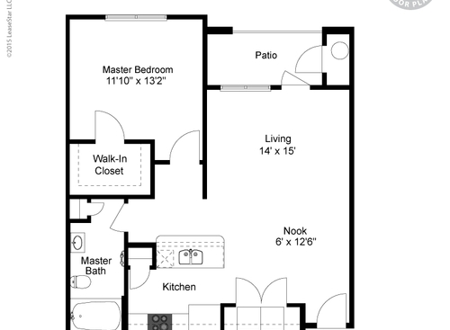 1x1B: Beds - 1: Baths - 1: SqFt Range - 771 to 771