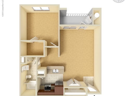 1x1B: Beds - 1: Baths - 1: SqFt Range - 771 to 771