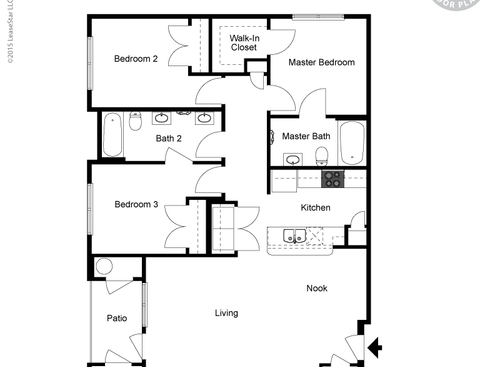 3x2E: Beds - 3: Baths - 2: SqFt Range - 1218 to 1218