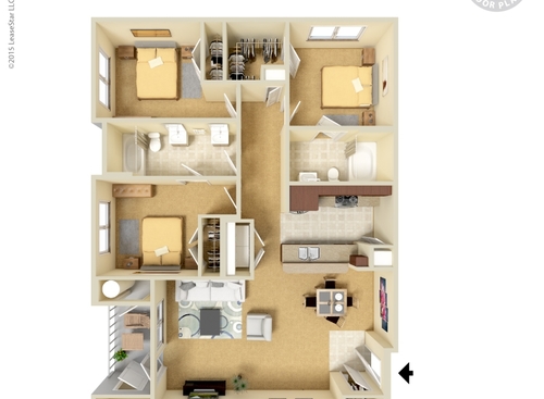 3x2E: Beds - 3: Baths - 2: SqFt Range - 1218 to 1218