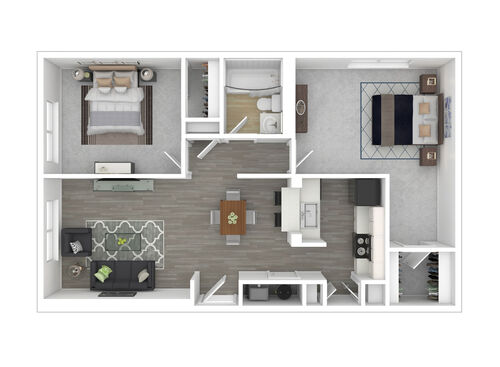 Larkspur: Beds - 2: Baths - 1: SqFt Range - 840 to 840